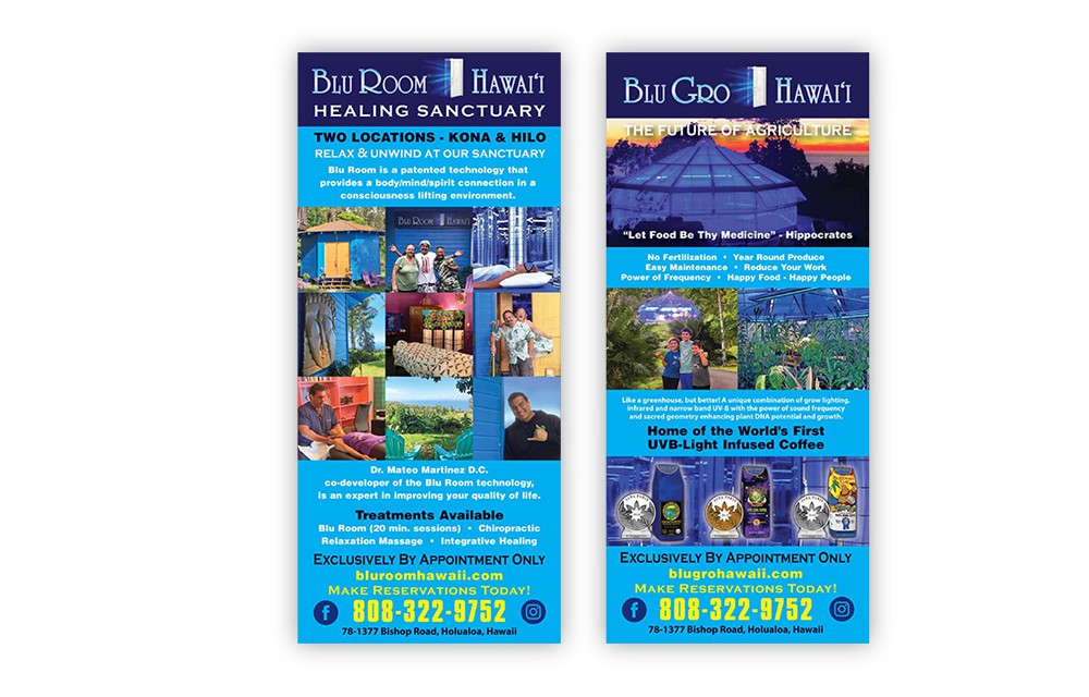 24 Graphic design rack card